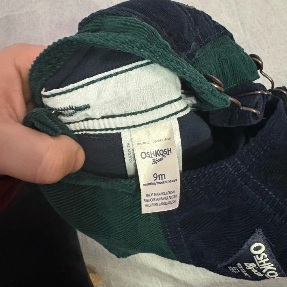 OshKosh B'gosh Dark Green Corduroy Overalls - Picture 4 of 4
